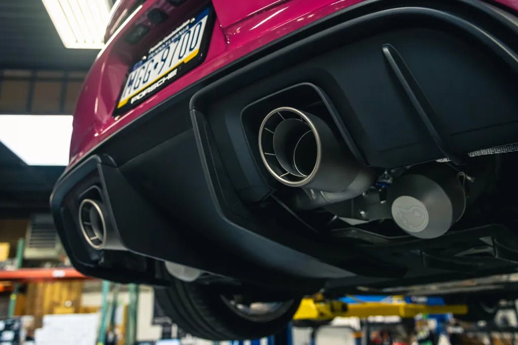 Porsche 718 GT4 RS / Spyder RS Weissach-Style Titanium Bolt-On Exhaust Tips