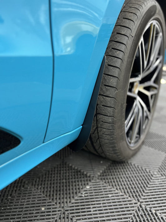 Porsche Front Arch Guards – Mud Flaps for 911, Macan, and Taycan