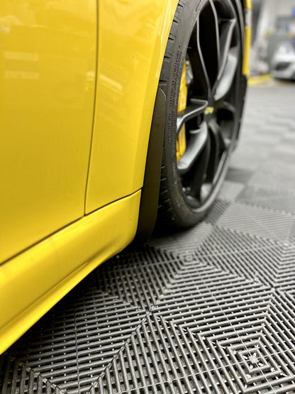Porsche Front Arch Guards – Mud Flaps for 911, Macan, and Taycan