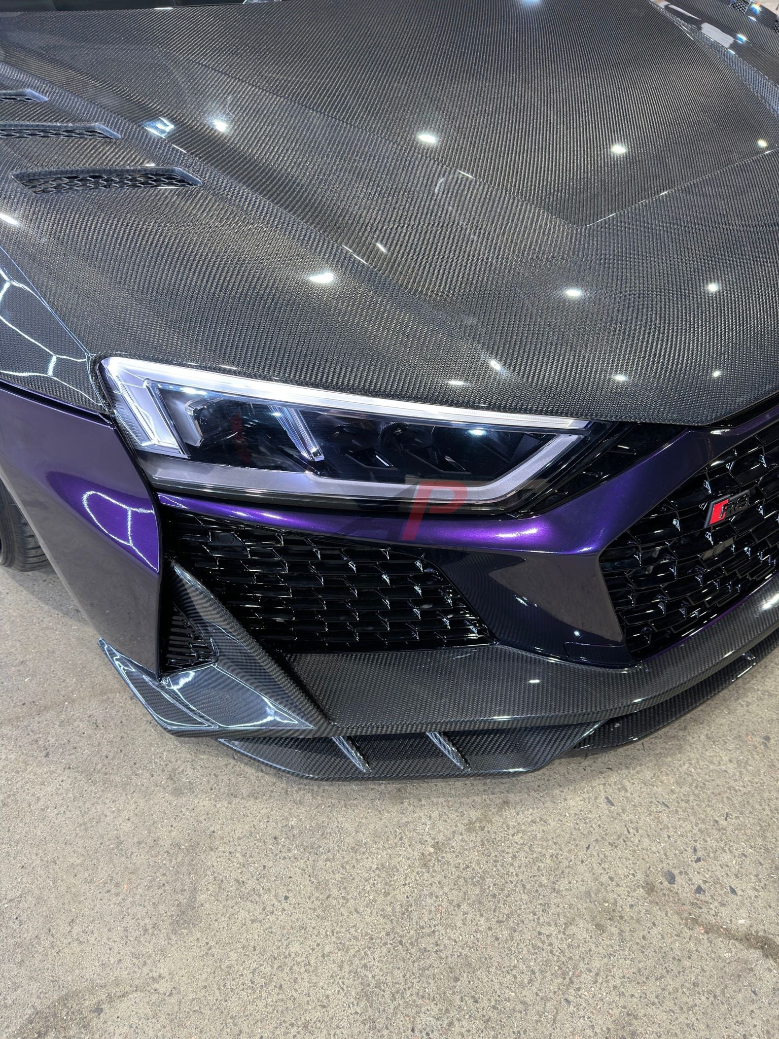 R8 Gen 2 Carbon Front Splitter – Audi R8 FL 2019+ Carbon Fiber Lip Upgrade