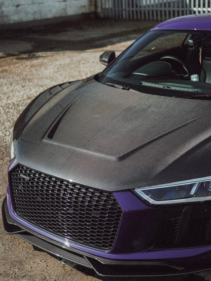 R8 Gen 2 Carbon Hood – Dry Carbon Bonnet for Audi V10 4S Models