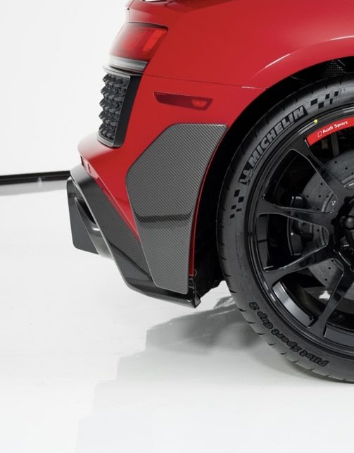 R8 GT Rear Bumper Elements – Audi R8 DRY CARBON Side Aero Fins for Rear Bumper