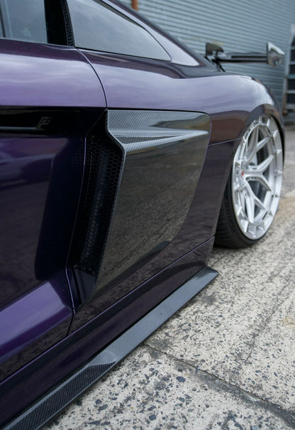 R8 LMS SIDE BLADES – AUDI R8 GEN 2 DRY CARBON SIDE INTAKE BLADES 2016+