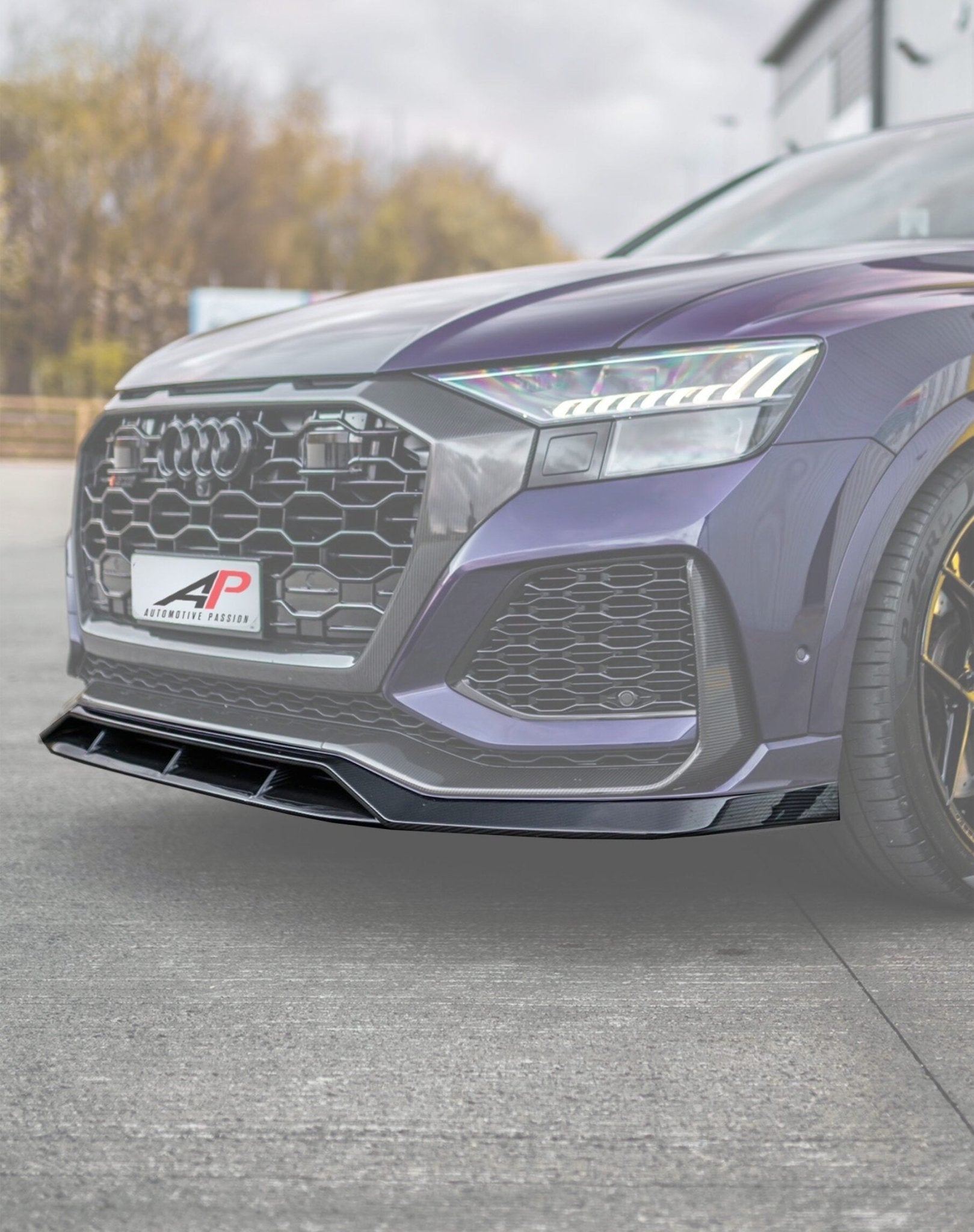 RSQ8 Carbon Front Splitter – Audi RSQ8 Dry Carbon Fiber Front Lip Upgrade