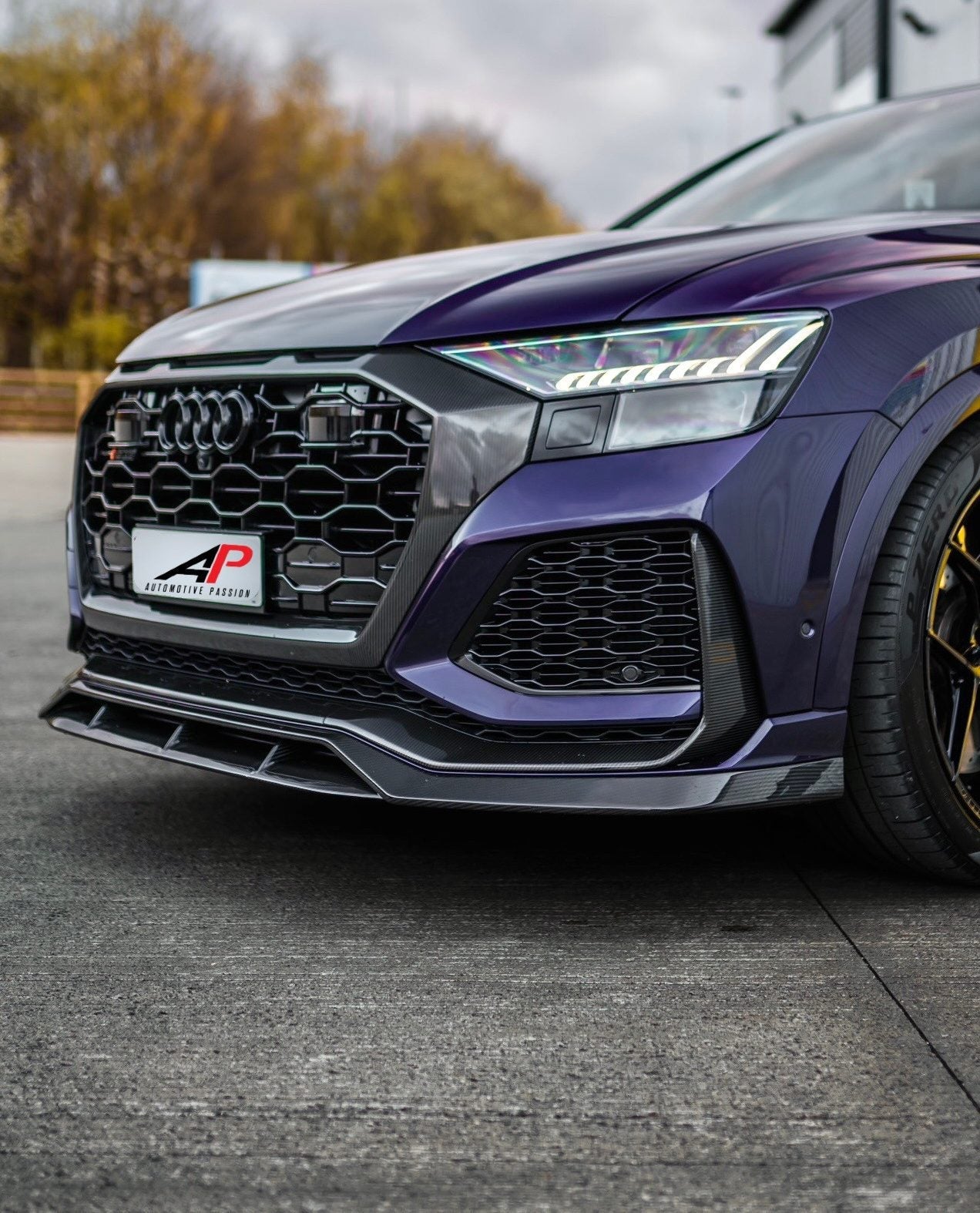 RSQ8 Carbon Front Splitter – Audi RSQ8 Dry Carbon Fiber Front Lip Upgrade