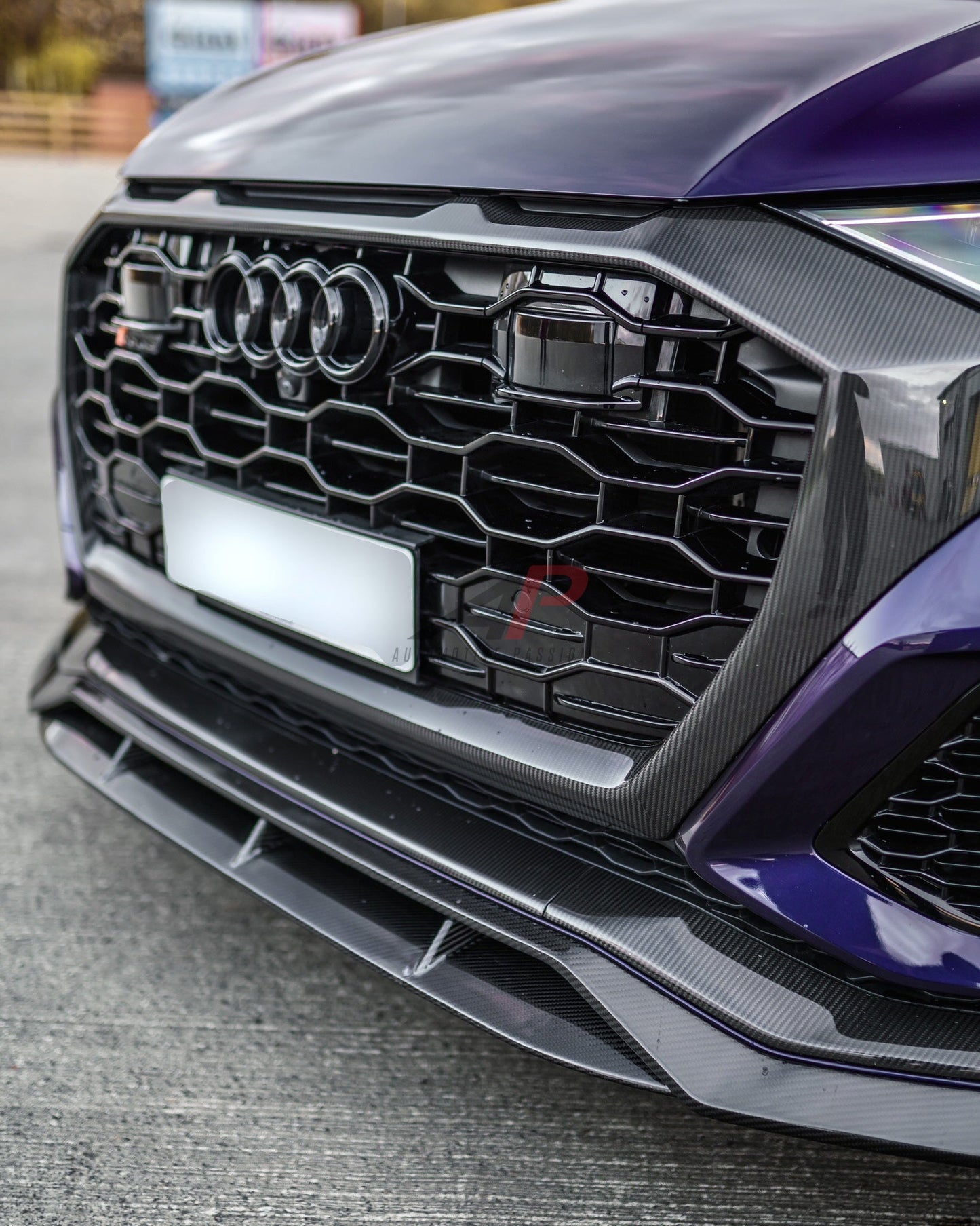 RSQ8 Carbon Front Splitter – Audi RSQ8 Dry Carbon Fiber Front Lip Upgrade