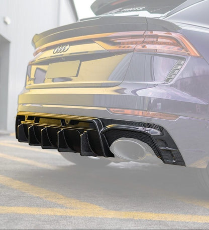RSQ8 Carbon Rear Diffuser – Audi RSQ8 Carbon Fiber Rear Splitter Upgrade
