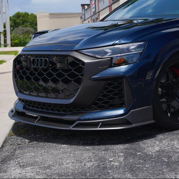 RSQ8 FL GEN 2 Carbon Front Splitter – Audi RSQ8 2025+ Dry Carbon Fiber Front Lip Upgrade