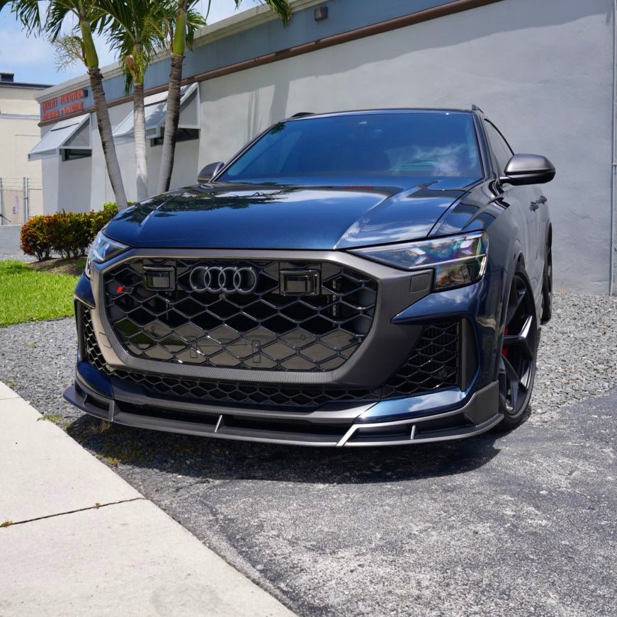 RSQ8 FL GEN 2 Carbon Front Splitter – Audi RSQ8 2025+ Dry Carbon Fiber Front Lip Upgrade