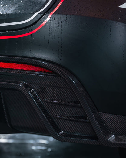 Tesla Model Y Carbon Fiber Rear Diffuser Replacement