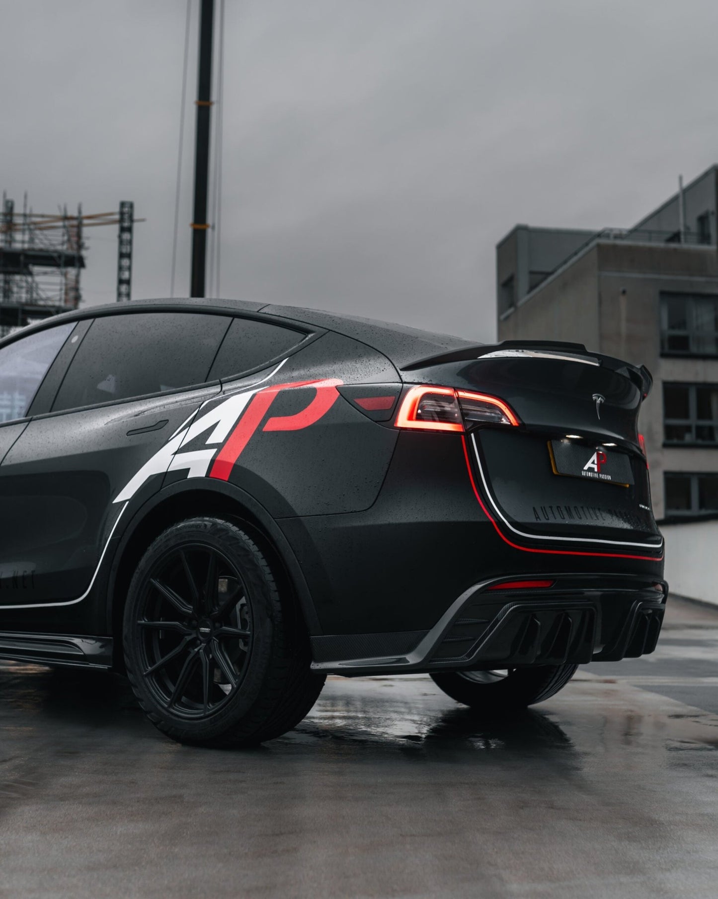 Tesla Model Y Carbon Fiber Rear Diffuser Replacement