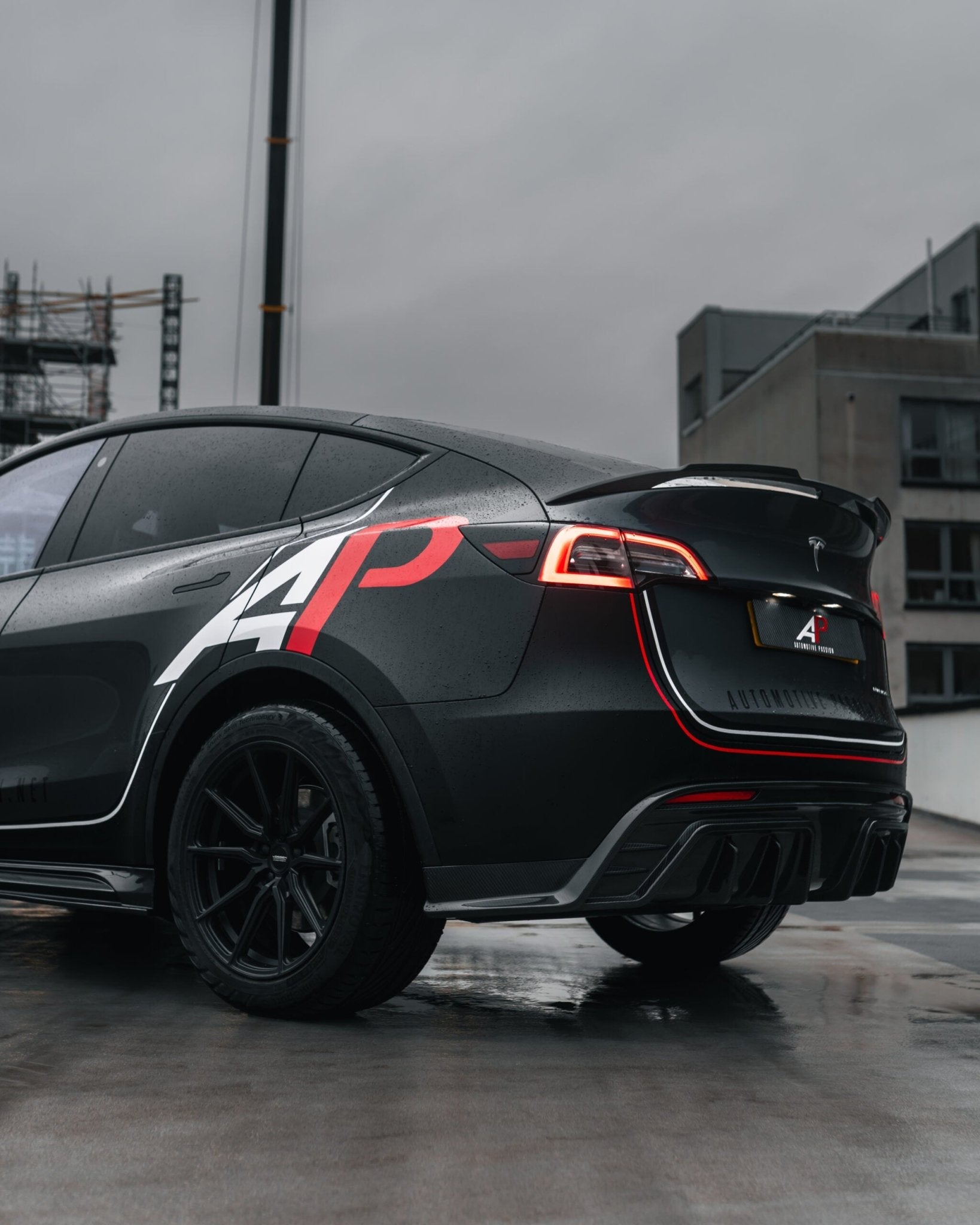 Tesla Model Y Carbon Fiber Rear Diffuser Replacement