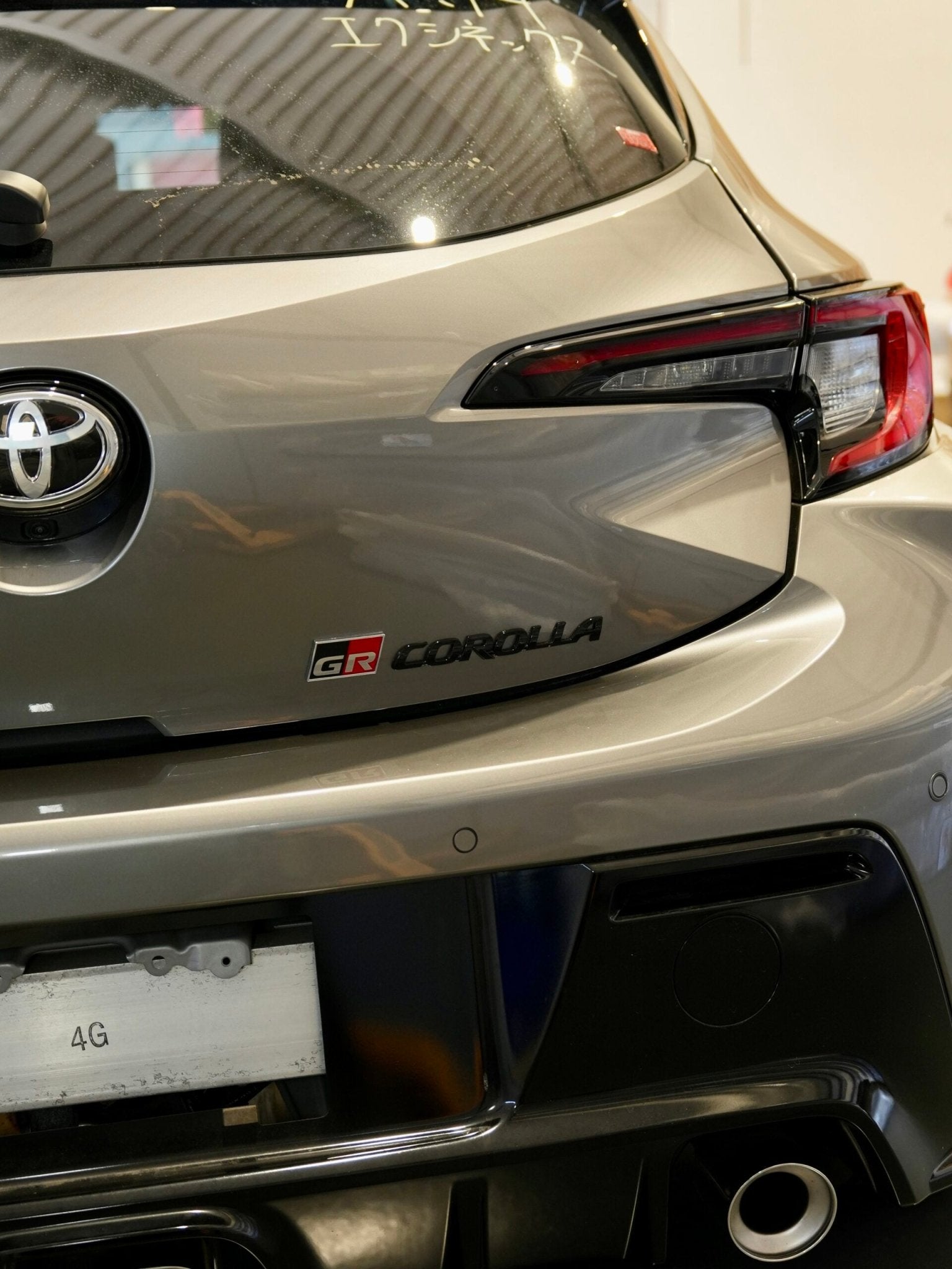 TOYOTA COROLLA GR REAR BADGE SET GLOSS BLACK