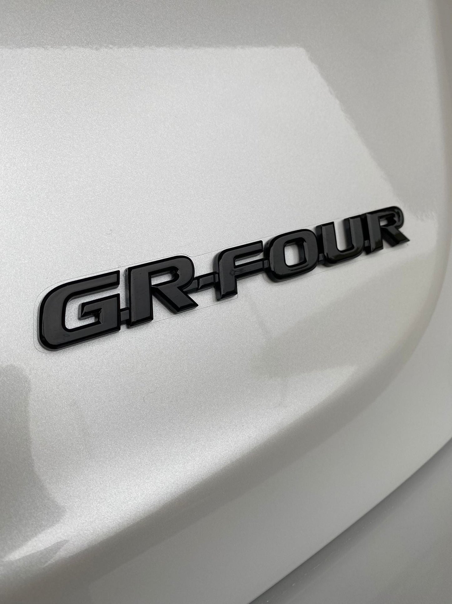 TOYOTA COROLLA GR REAR BADGE SET GLOSS BLACK