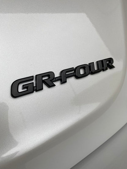 TOYOTA COROLLA GR REAR BADGE SET GLOSS BLACK