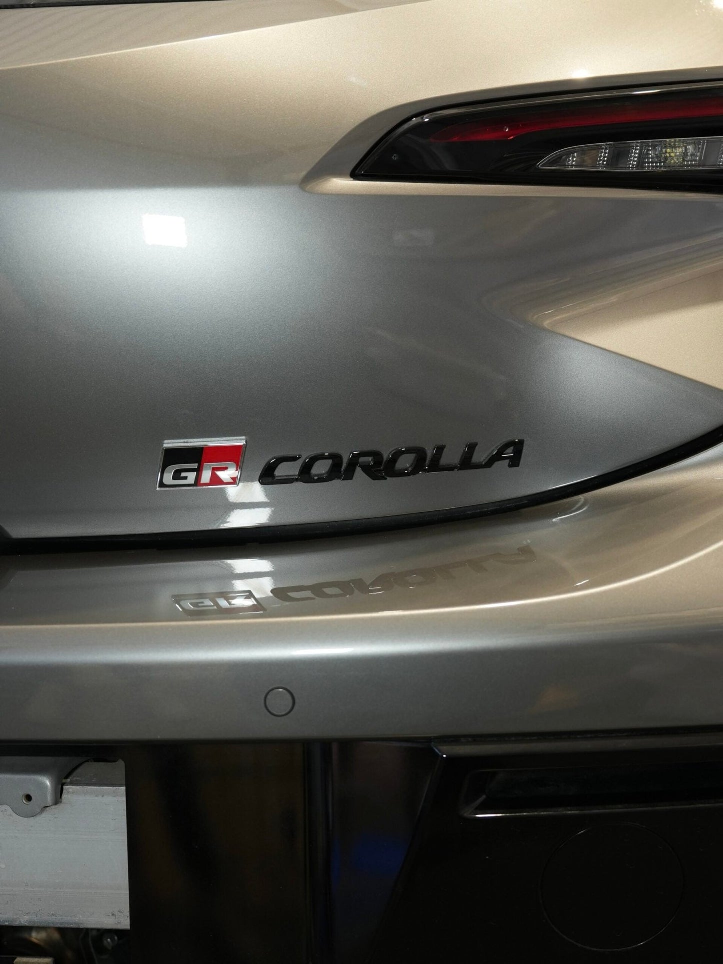 TOYOTA COROLLA GR REAR BADGE SET GLOSS BLACK