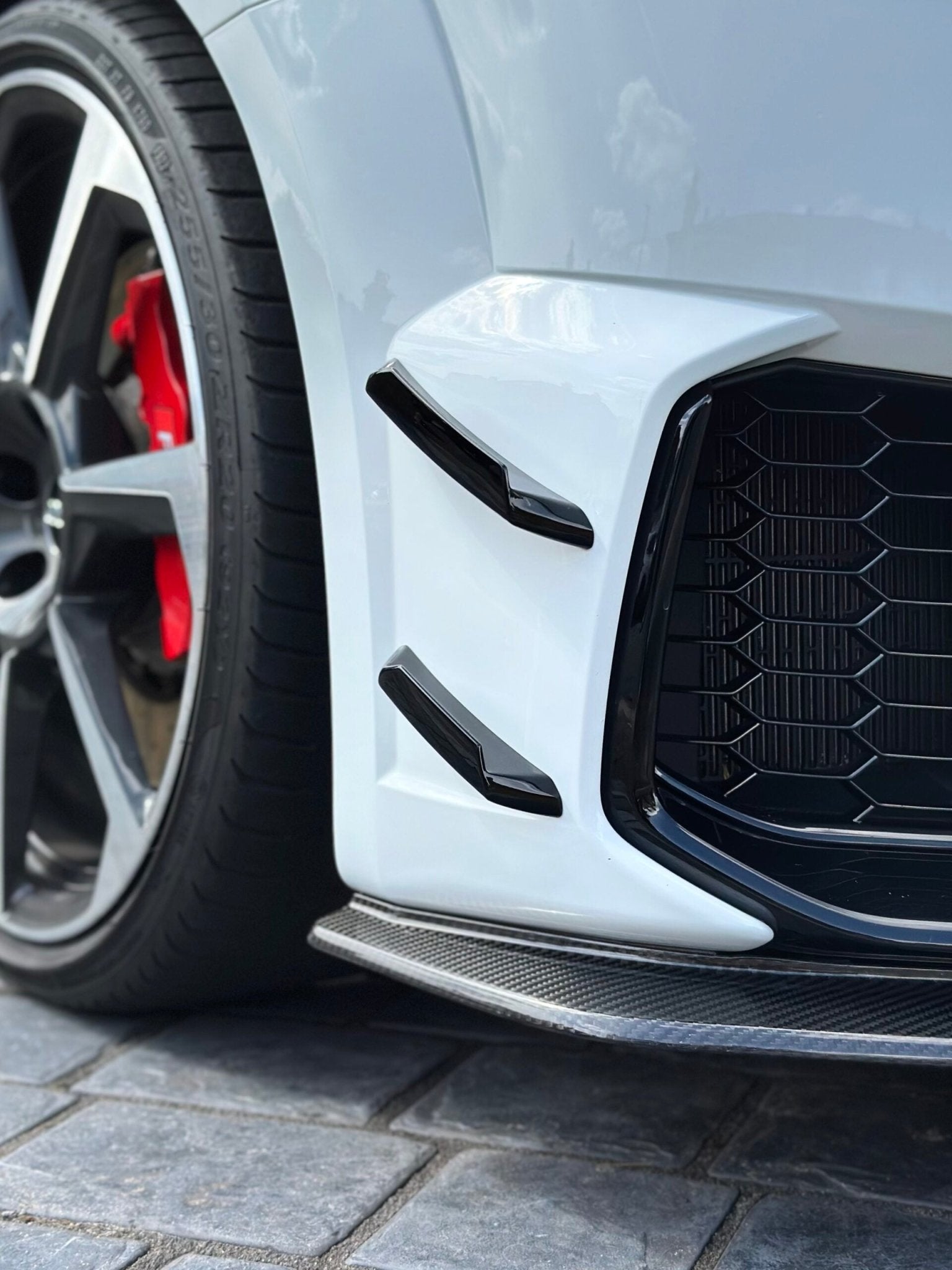 TTRS Front Canards – Audi 8S FL (2020+) ABS GLOSS BLACK