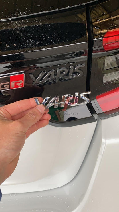 Yaris GR Rear Badges – Gloss Black Badge Set for Toyota GR Yaris