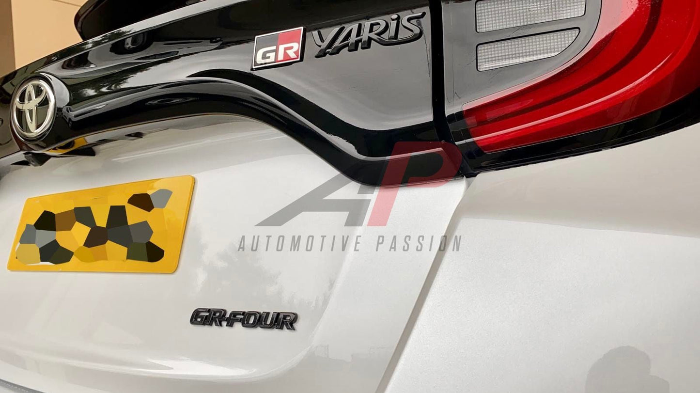 Yaris GR Rear Badges – Gloss Black Badge Set for Toyota GR Yaris