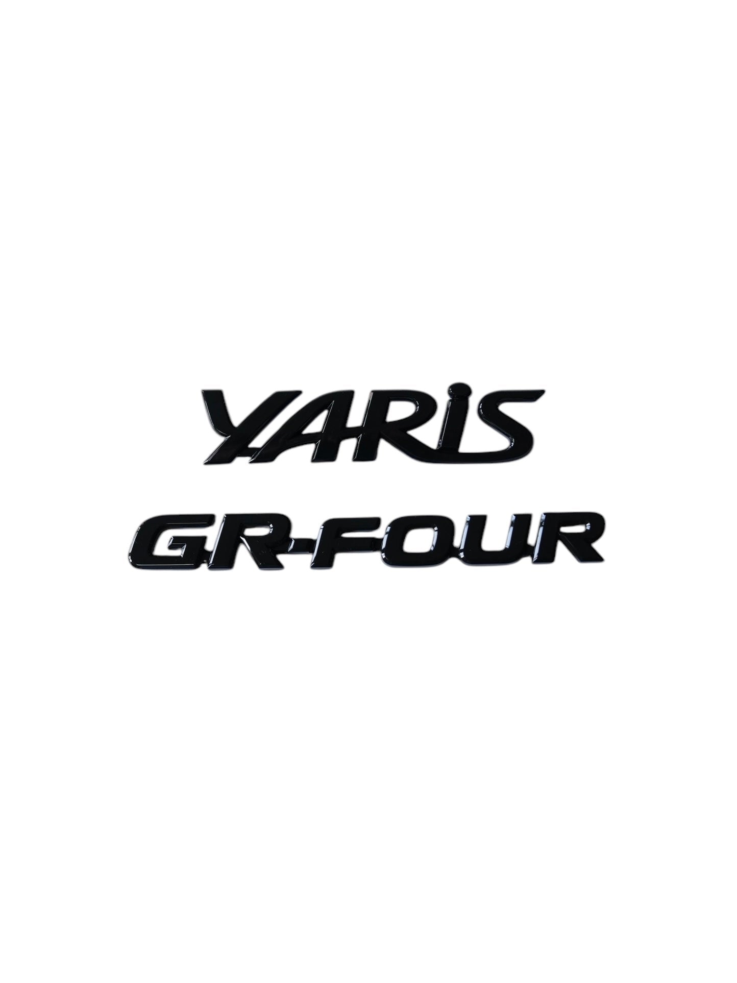 Yaris GR Rear Badges – Gloss Black Badge Set for Toyota GR Yaris