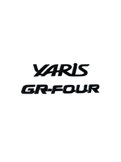 Yaris GR Rear Badges – Gloss Black Badge Set for Toyota GR Yaris