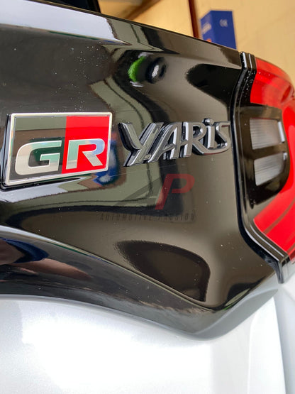Yaris GR Rear Badges – Gloss Black Badge Set for Toyota GR Yaris